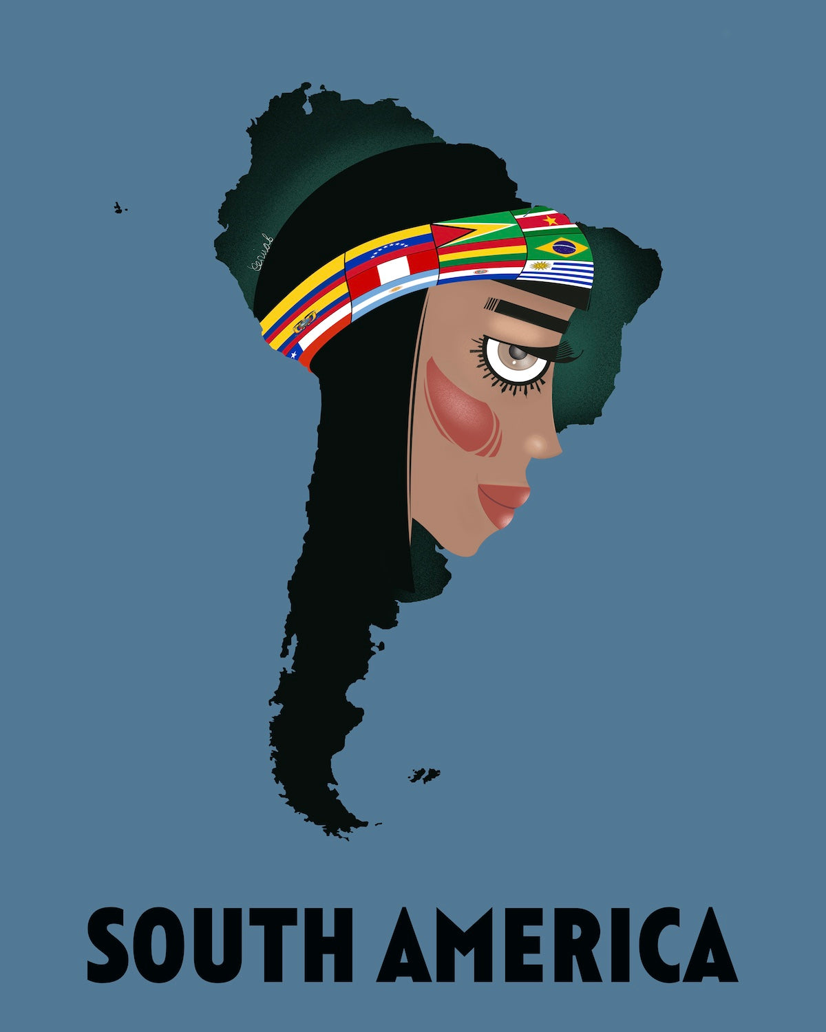 Face Of South America